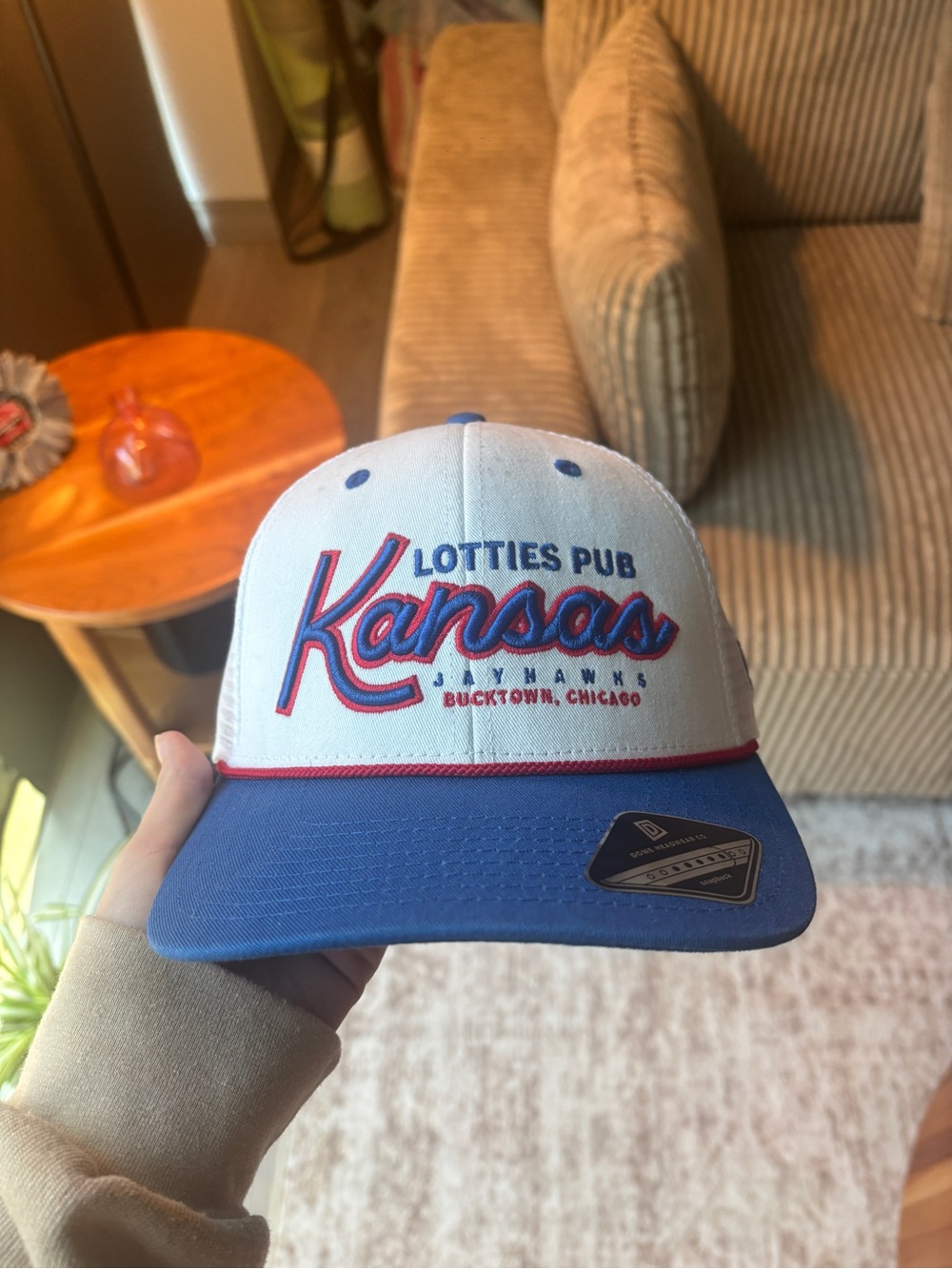 Kansas Bucktown Chicago Blue & White Baseball Cap NWT